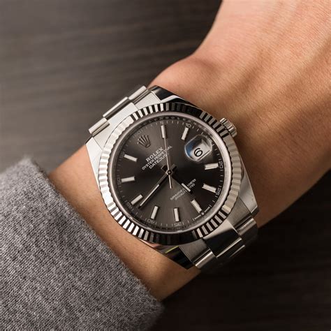 rolex datejust 41 rhodium used|rolex datejust 41 rhodium price.